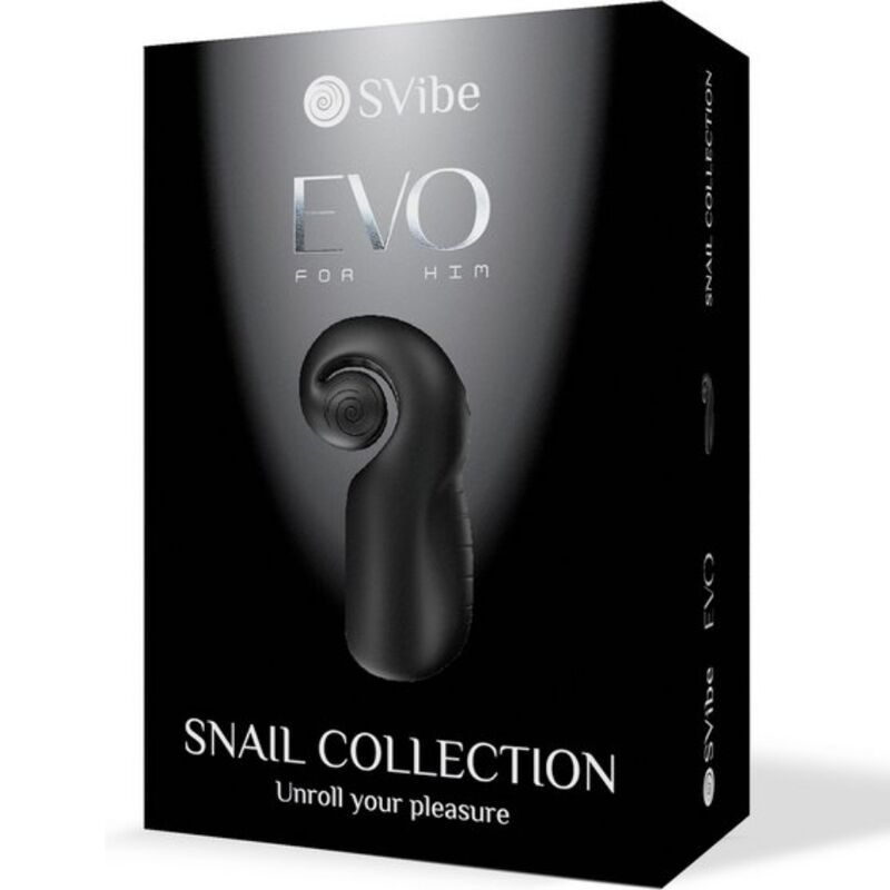 SNAIL VIBE - EVO POUR LUI MASTURBATEUR HOMME SLIDE NROLL NOIR SNAIL VIBE