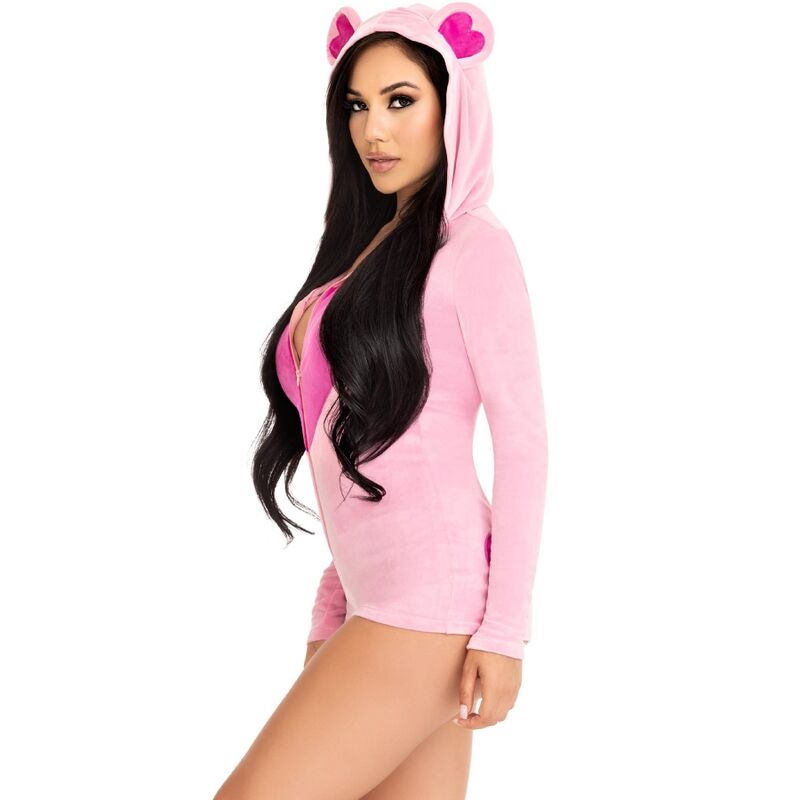 LEG AVENUE - BODY VELOURS OURS EN TEDDY ROSE M LEG AVENUE COSTUMES