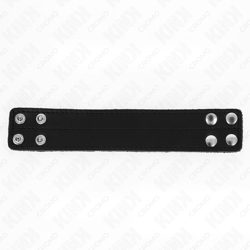 KINK - ANNEAU PÉNIS EN CUIR AVEC FERMETURE À PRESSION 18,5 X 3,3 CM KINK RING POWER