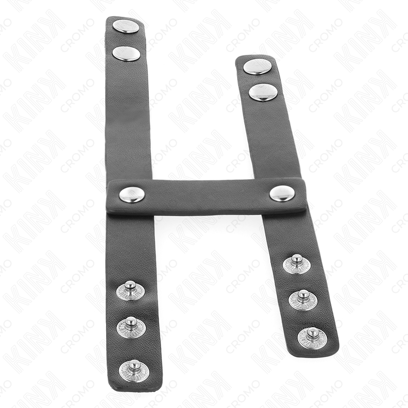 KINK - ANNEAU PÉNIS DOUBLE EN CUIR RÉGLABLE KINK RING POWER