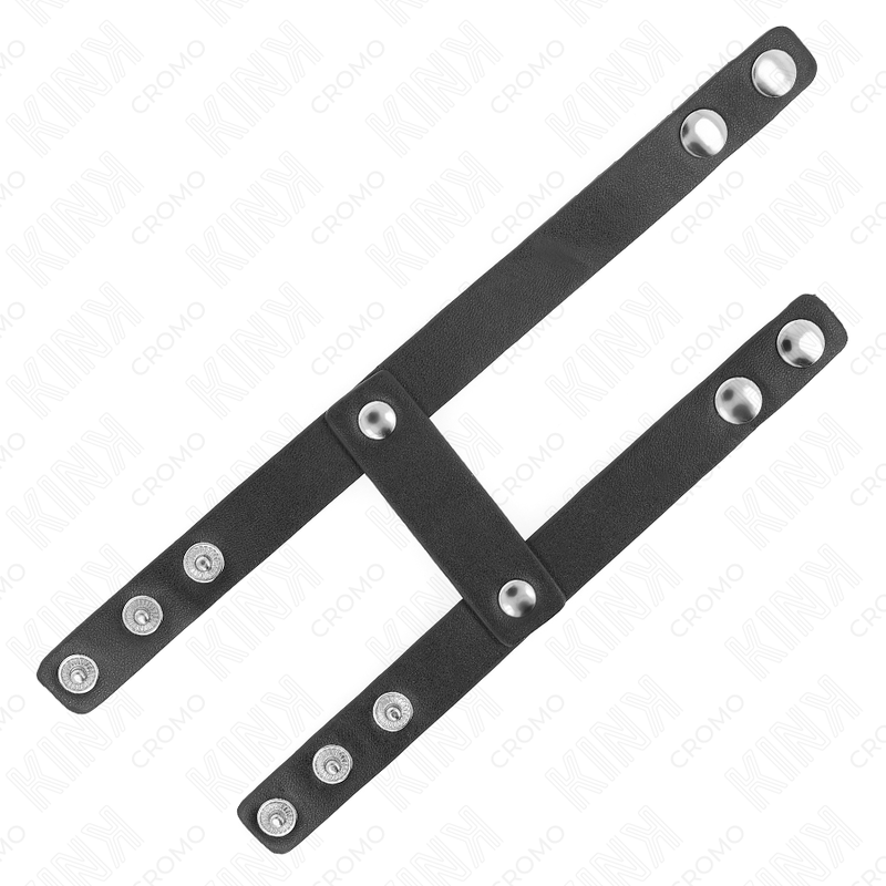 KINK - ANNEAU PÉNIS DOUBLE EN CUIR RÉGLABLE KINK RING POWER