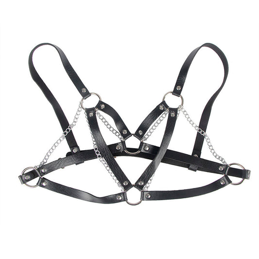 SUBBLIME - 953713 CEINTURE PUNK BONDAGE BOUCLE MÉTAL NOIRE TAILLE UNIQUE SUBBLIME FETISH