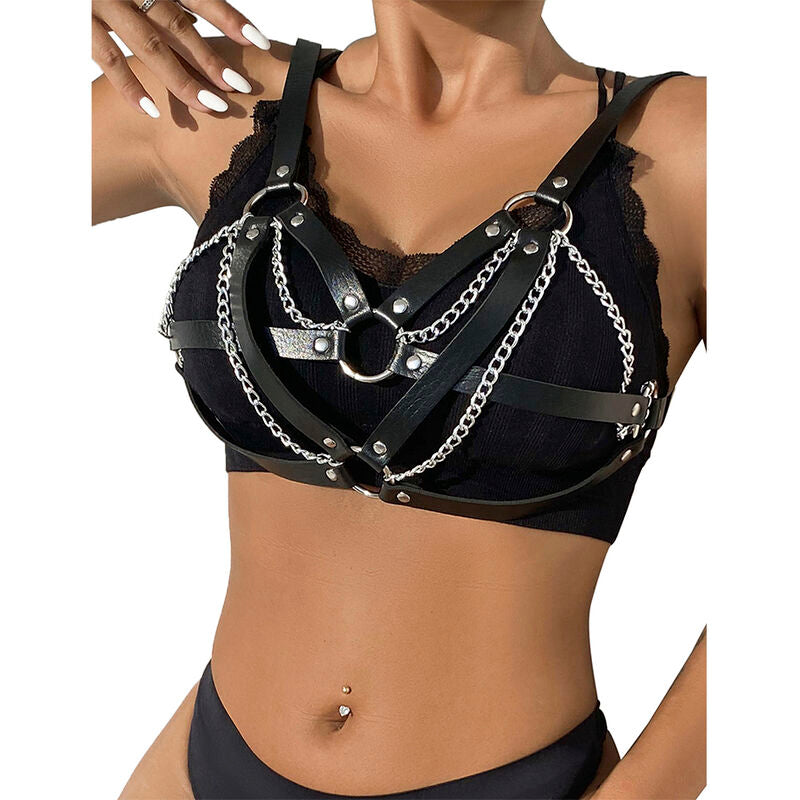 SUBBLIME - 953713 CEINTURE PUNK BONDAGE BOUCLE MÉTAL NOIRE TAILLE UNIQUE SUBBLIME FETISH