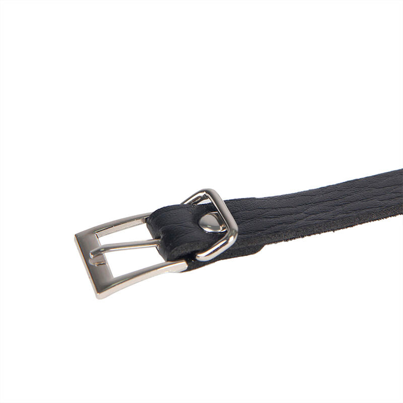 SUBBLIME - 953713 CEINTURE PUNK BONDAGE BOUCLE MÉTAL NOIRE TAILLE UNIQUE SUBBLIME FETISH