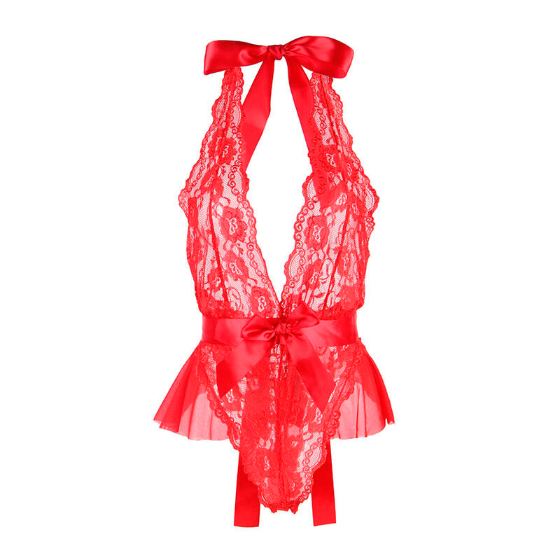 SUBBLIME - 953980 BODY SEXY A VOLANTS + CEINTURE ROUGE L/XL SUBBLIME BODIES