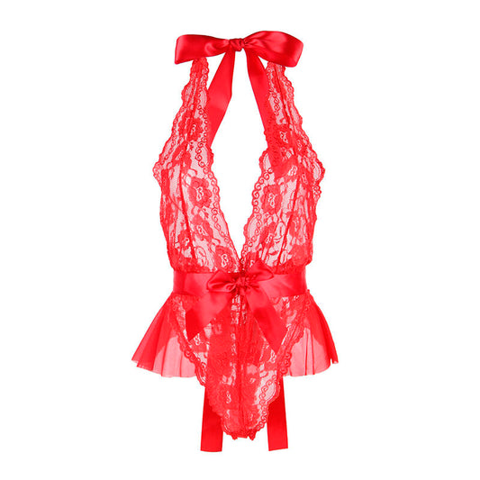 SUBBLIME - 953980 BODY SEXY A VOLANTS + CEINTURE ROUGE L/XL SUBBLIME BODIES