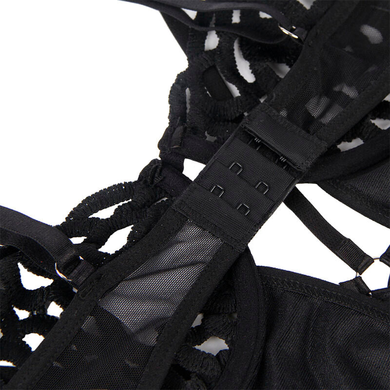 SUBBLIME - 954055 BODY SEXY EN DENTELLE NOIR S/M SUBBLIME BODYSTOCKINGS