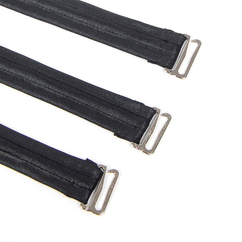 SUBBLIME - 954406 ROBE BONDAGE EN CUIR NOIR S/M SUBBLIME DRESSES