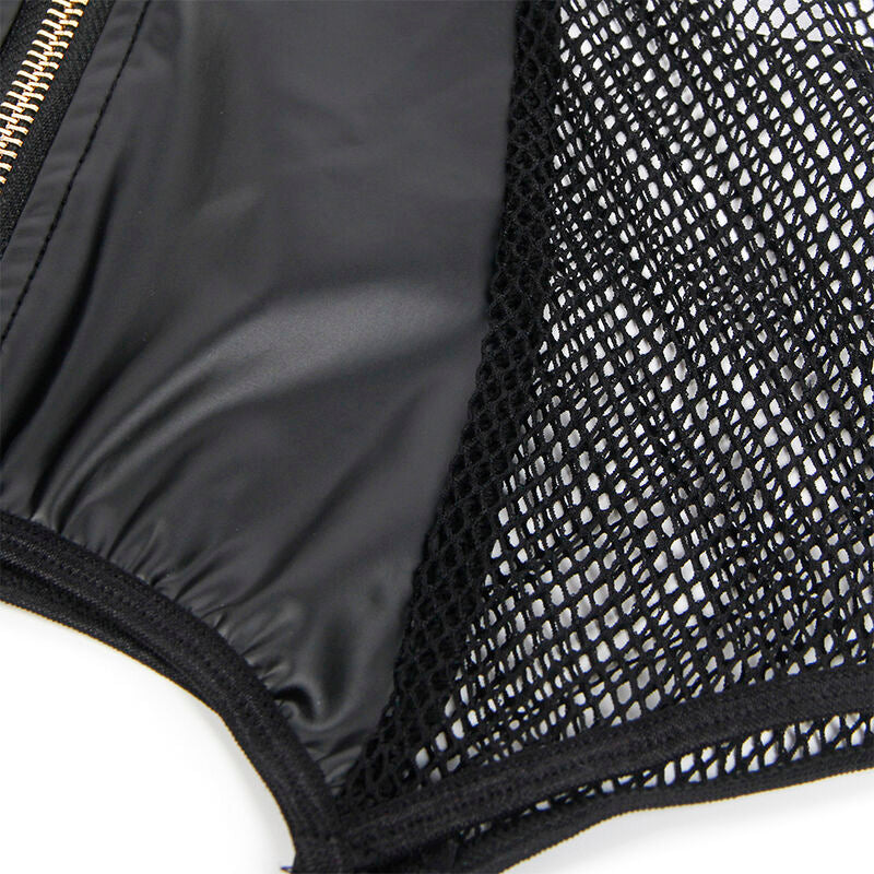 SUBBLIME - 954451 ROBE SEXY EN MAILLE CUIR NOIR L/XL SUBBLIME DRESSES