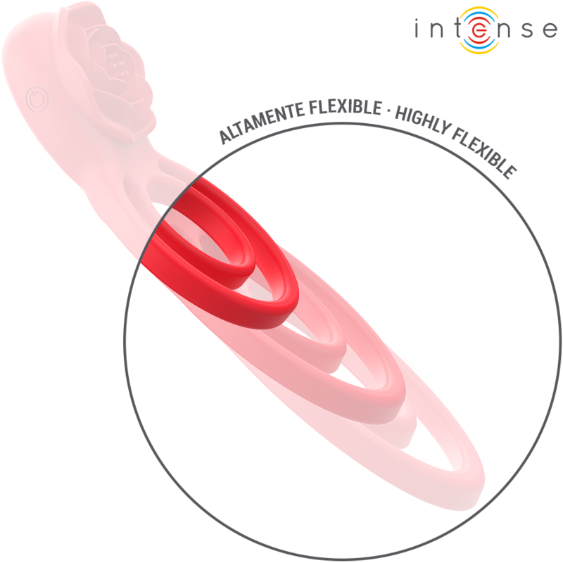 INTENSE - GAIL STIMULATEUR ROSE 10 VIBRATIONS ROUGE TELECOMMANDE INTENSE FUN