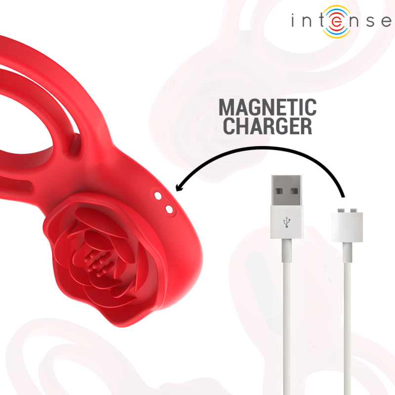 INTENSE - GAIL STIMULATEUR ROSE 10 VIBRATIONS ROUGE TELECOMMANDE INTENSE FUN