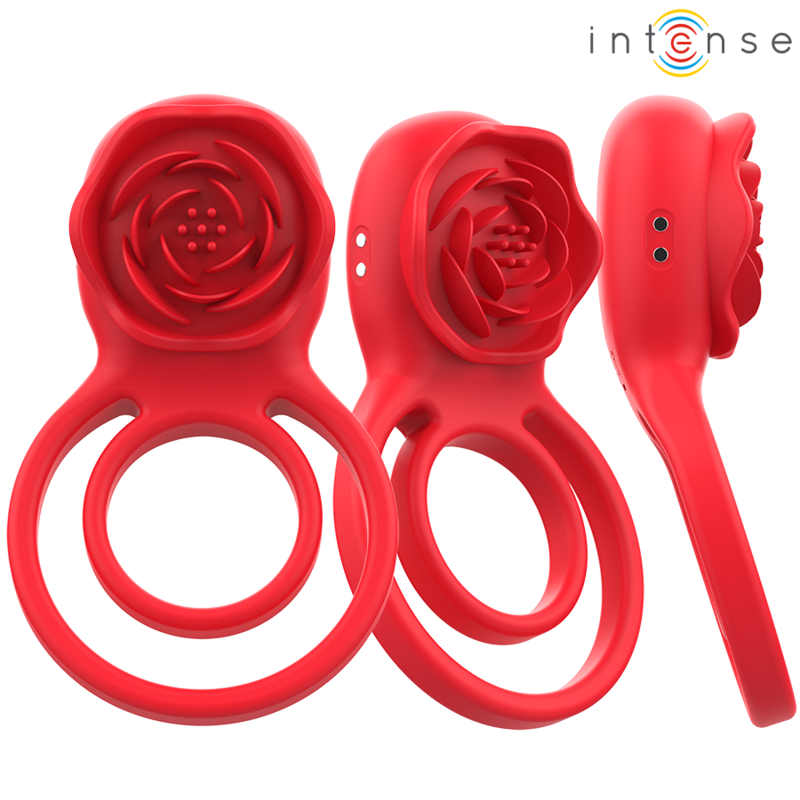 INTENSE - GAIL STIMULATEUR ROSE 10 VIBRATIONS ROUGE TELECOMMANDE INTENSE FUN