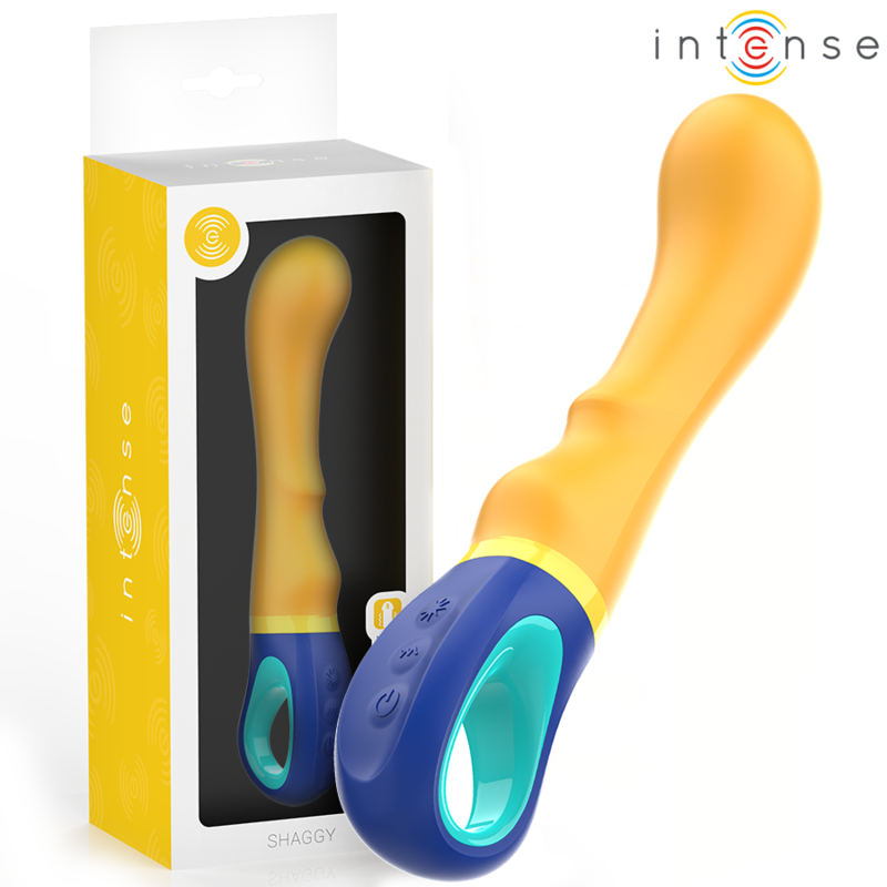 INTENSE - VIBRATEUR POINT G JAUNE SHAGGY INTENSE FUN