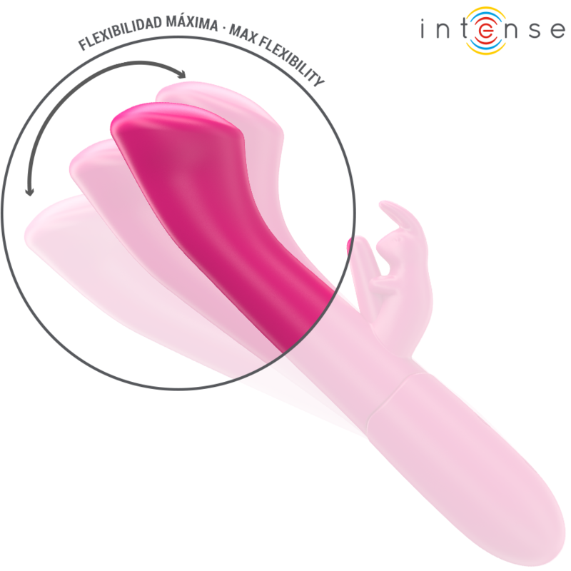 INTENSE - JULIETA VIBRATEUR RABBIT 18,6 CM 10 VIBRATIONS ROSE INTENSE FUN