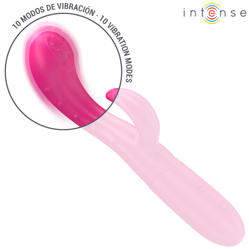 INTENSE - AMARA VIBRATEUR AVEC LANGUE STIMULANTE 10 VIBRATIONS ROSE INTENSE FUN