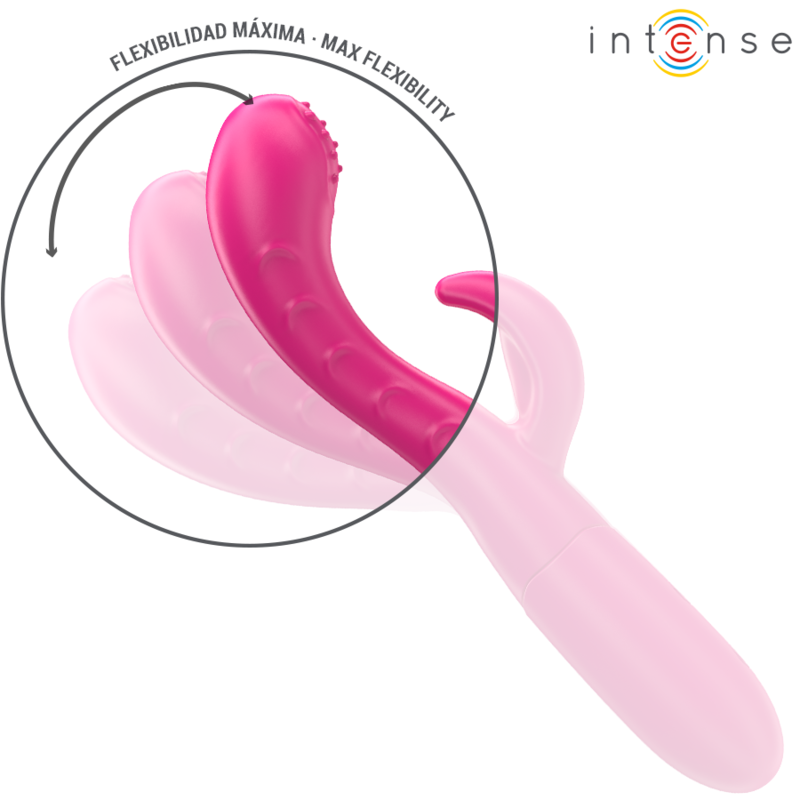 INTENSE - AMARA VIBRATEUR AVEC LANGUE STIMULANTE 10 VIBRATIONS ROSE INTENSE FUN