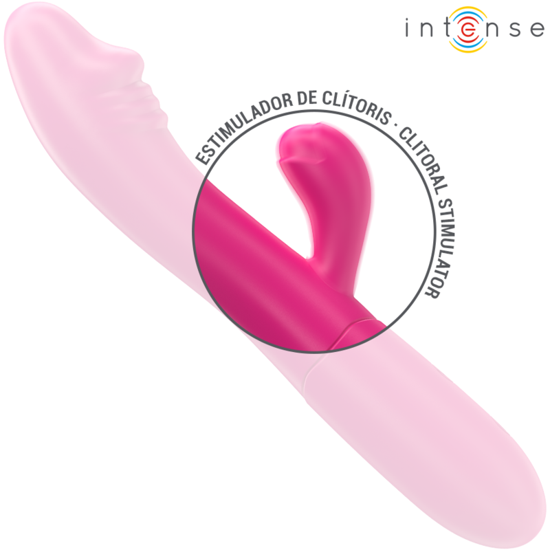 INTENSE - IVY VIBRATEUR FLEXIBLE 10 VIBRATIONS AVEC LANGUE STIMULANTE ROSE INTENSE FUN
