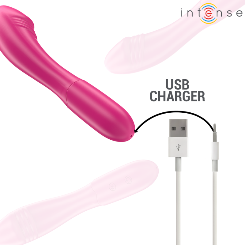 INTENSE - BELINDA VIBRATEUR 19 CM FLEXIBLE 10 VIBRATIONS ROSE INTENSE FUN