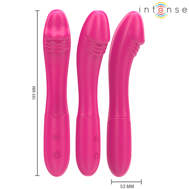 INTENSE - BELINDA VIBRATEUR 19 CM FLEXIBLE 10 VIBRATIONS ROSE INTENSE FUN