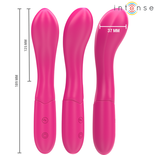 INTENSE - LISETTE VIBRATEUR 19 CM SOUPLE 10 VIBRATIONS ROSE INTENSE FUN