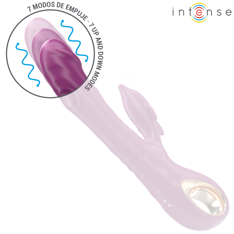 INTENSE - HALLE VIBRATEUR MULTIFONCTION AVEC LANGUE STIMULANTE DAUPHIN VIOLET INTENSE FUN