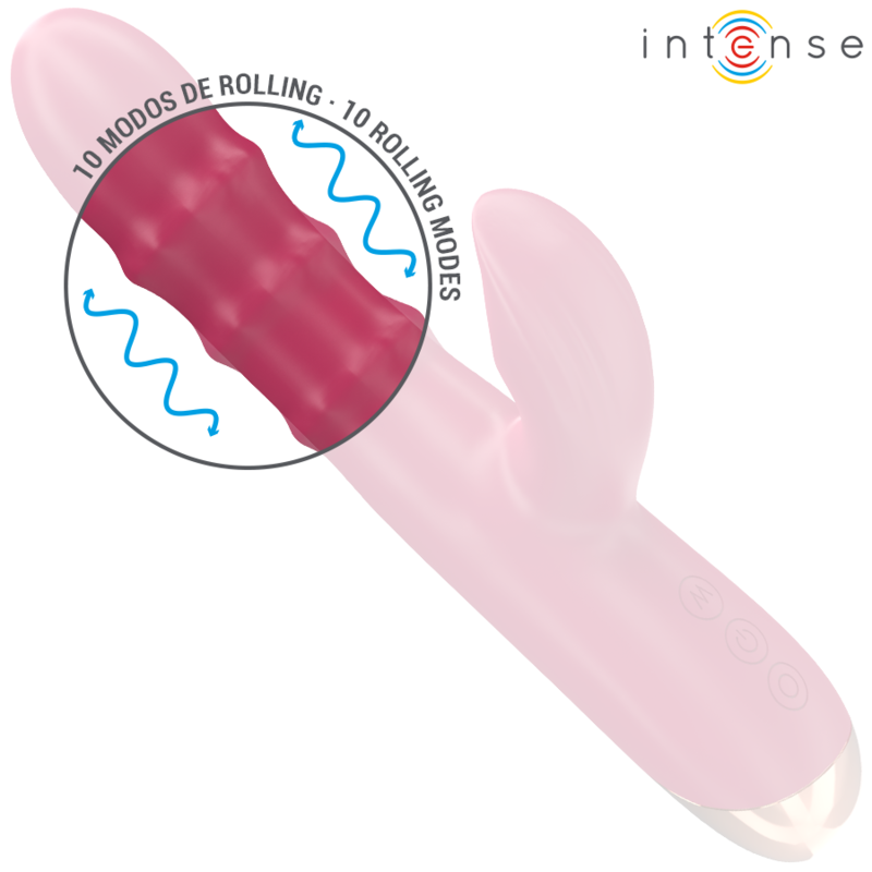 INTENSE - CHLOE VIBRATEUR MULTIFONCTION 3 EN 1 ROUGE INTENSE FUN