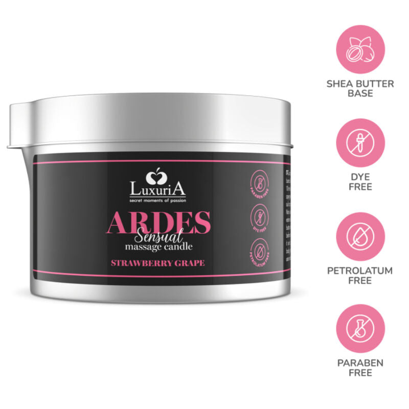 INTIMATELINE LUXURIA - BOUGIE DE MASSAGE AU RAISIN INTIMATELINE