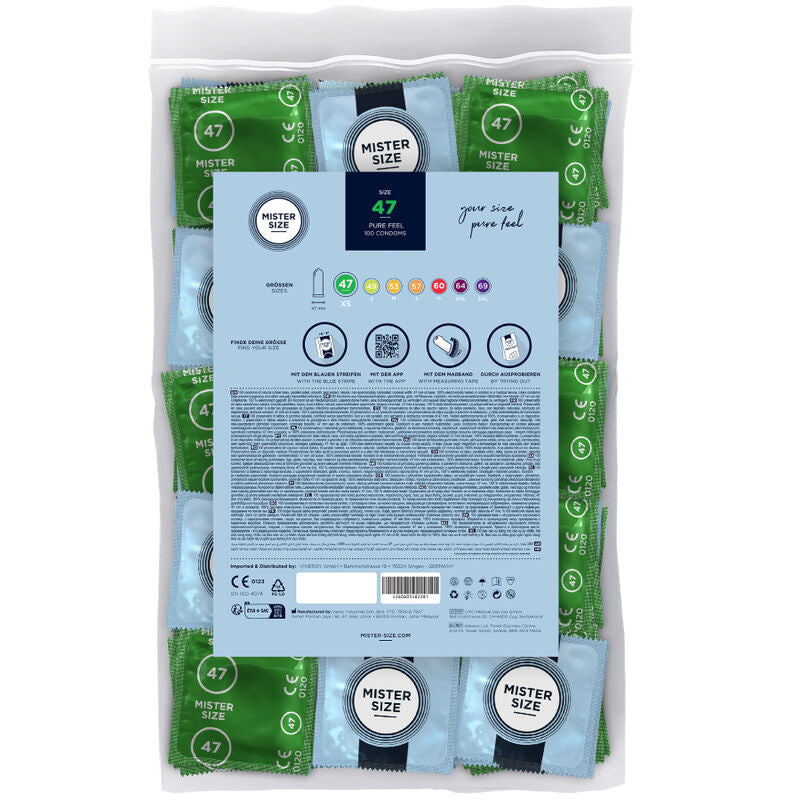 MISTER SIZE - PRÉSERVATIF TAILLE XS 47 MM (100 UNITÉS) MISTER SIZE