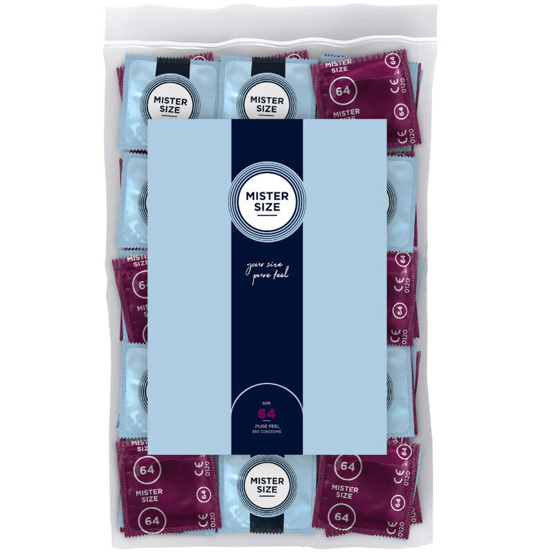 MISTER SIZE - PRÉSERVATIFS TAILLE XXL 64 MM (100 UNITÉS) MISTER SIZE