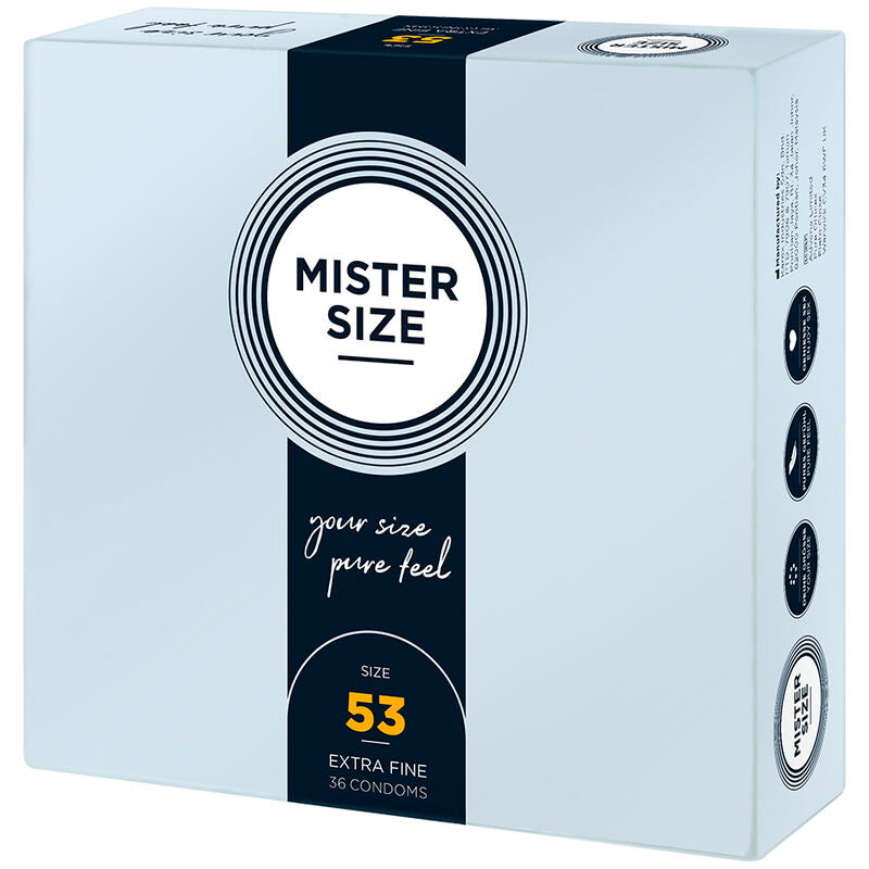 MISTER SIZE - PRÉSERVATIF TAILLE M 53 MM (36 UNITÉS) MISTER SIZE