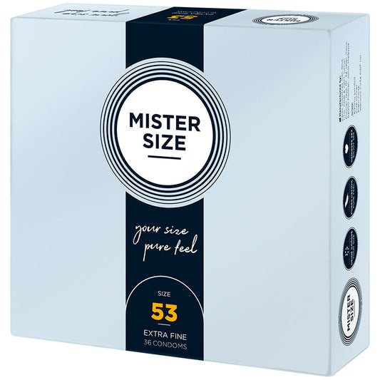 MISTER SIZE - PRÉSERVATIF TAILLE M 53 MM (36 UNITÉS) MISTER SIZE
