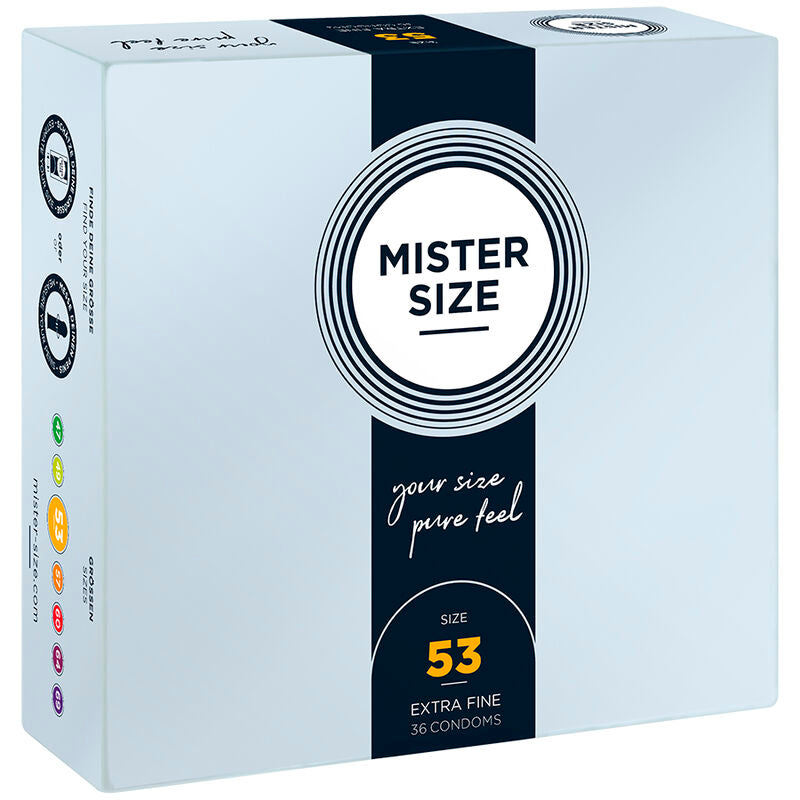 MISTER SIZE - PRÉSERVATIF TAILLE M 53 MM (36 UNITÉS) MISTER SIZE