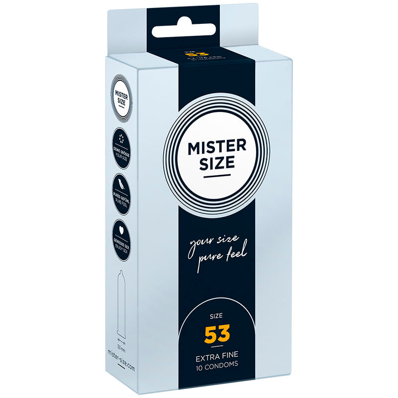 MISTER SIZE - PRÉSERVATIF TAILLE M 53 MM (10 UNITÉS) MISTER SIZE