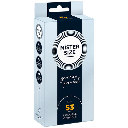 MISTER SIZE - PRÉSERVATIF TAILLE M 53 MM (10 UNITÉS) MISTER SIZE