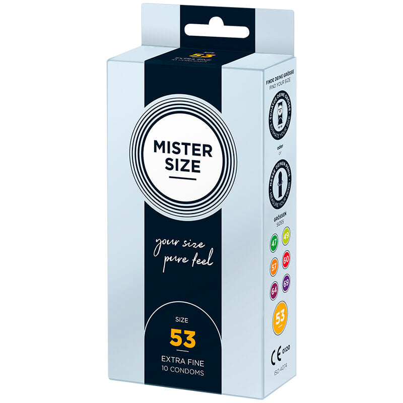 MISTER SIZE - PRÉSERVATIF TAILLE M 53 MM (10 UNITÉS) MISTER SIZE
