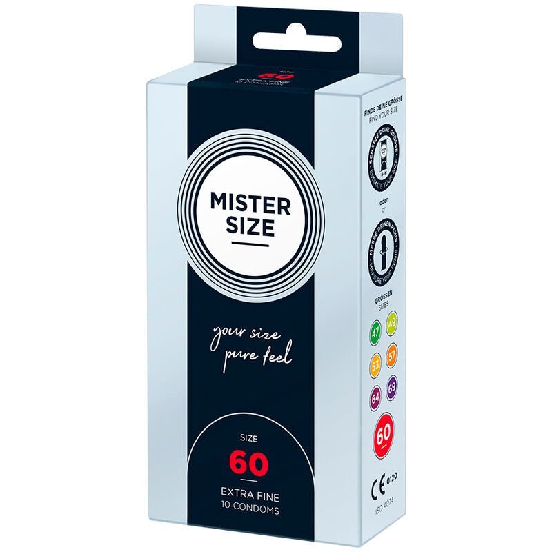 MISTER SIZE - PRÉSERVATIF TAILLE XL 60 MM (10 UNITÉS) MISTER SIZE
