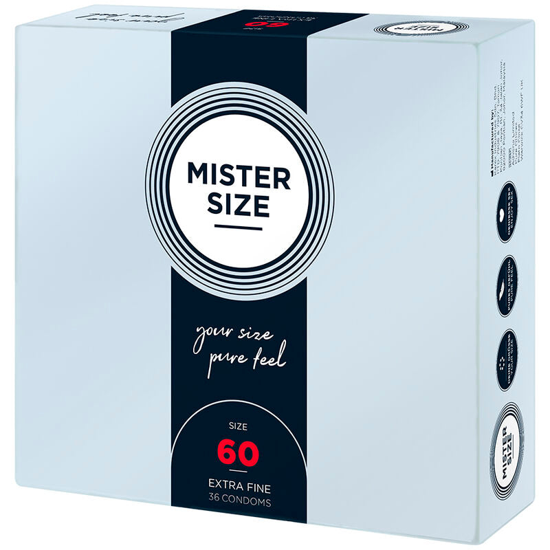 MISTER SIZE - PRÉSERVATIF TAILLE XL 60 MM (36 UNITÉS) MISTER SIZE