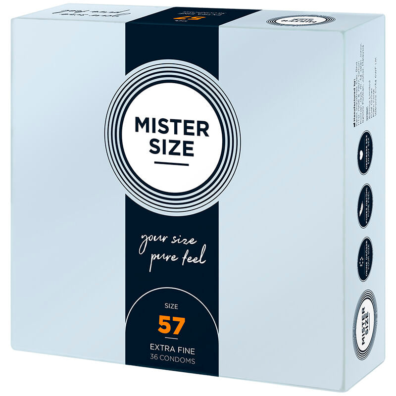 MISTER SIZE - PRÉSERVATIF TAILLE L 57 MM (36 UNITÉS) MISTER SIZE