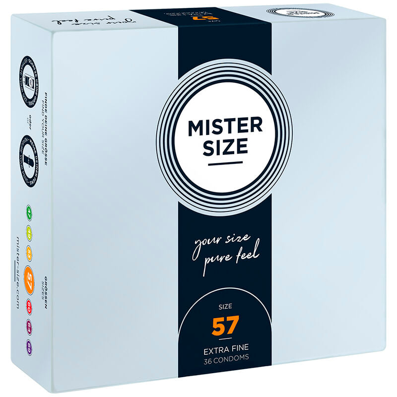 MISTER SIZE - PRÉSERVATIF TAILLE L 57 MM (36 UNITÉS) MISTER SIZE
