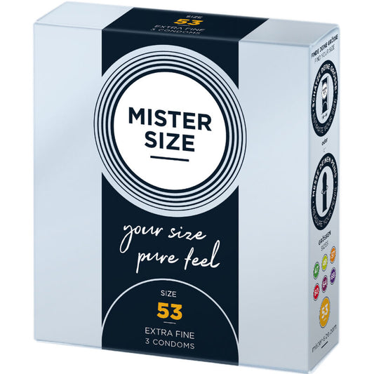 MISTER SIZE - PRÉSERVATIF TAILLE M 53 MM (3 UNITÉS) MISTER SIZE