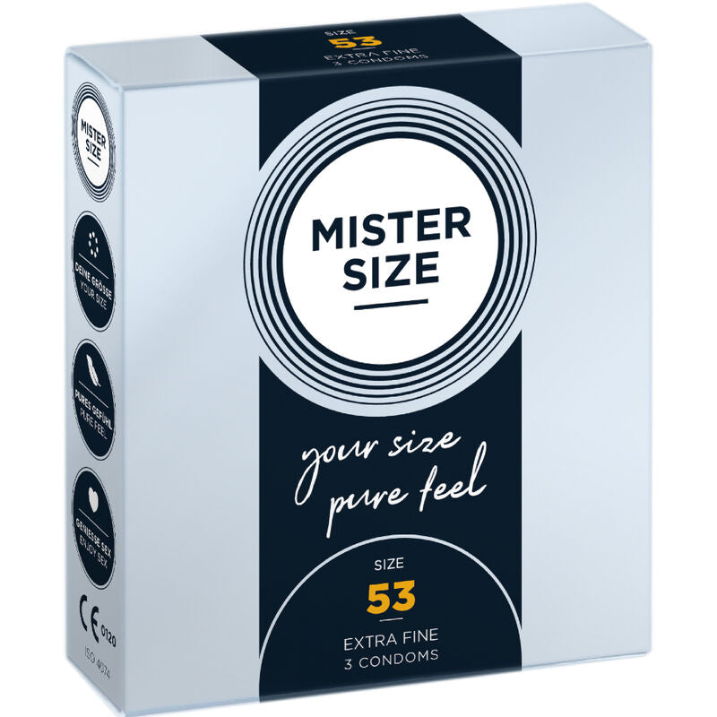 MISTER SIZE - PRÉSERVATIF TAILLE M 53 MM (3 UNITÉS) MISTER SIZE