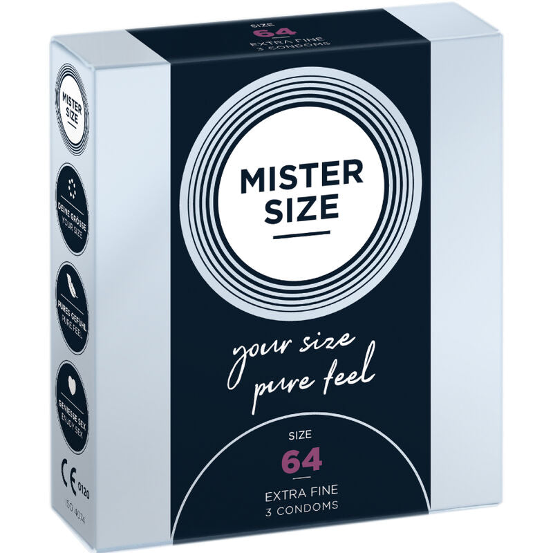 MISTER SIZE - PRÉSERVATIFS TAILLE XXL 64 MM (3 UNITÉS) MISTER SIZE