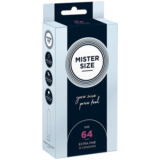 MISTER SIZE - PRÉSERVATIFS TAILLE XXL 64 MM (10 UNITÉS) MISTER SIZE