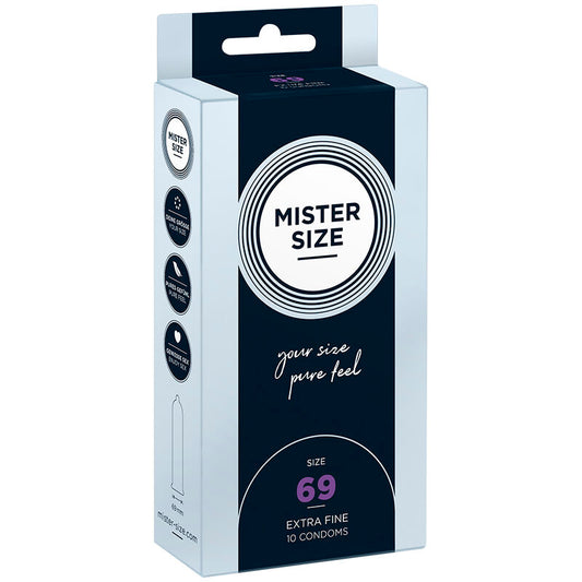 MISTER SIZE - PRÉSERVATIFS TAILLE XXXL 69 MM (10 UNITÉS) MISTER SIZE