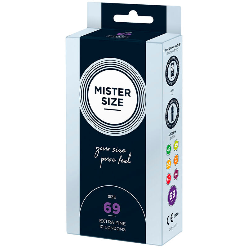 MISTER SIZE - PRÉSERVATIFS TAILLE XXXL 69 MM (10 UNITÉS) MISTER SIZE