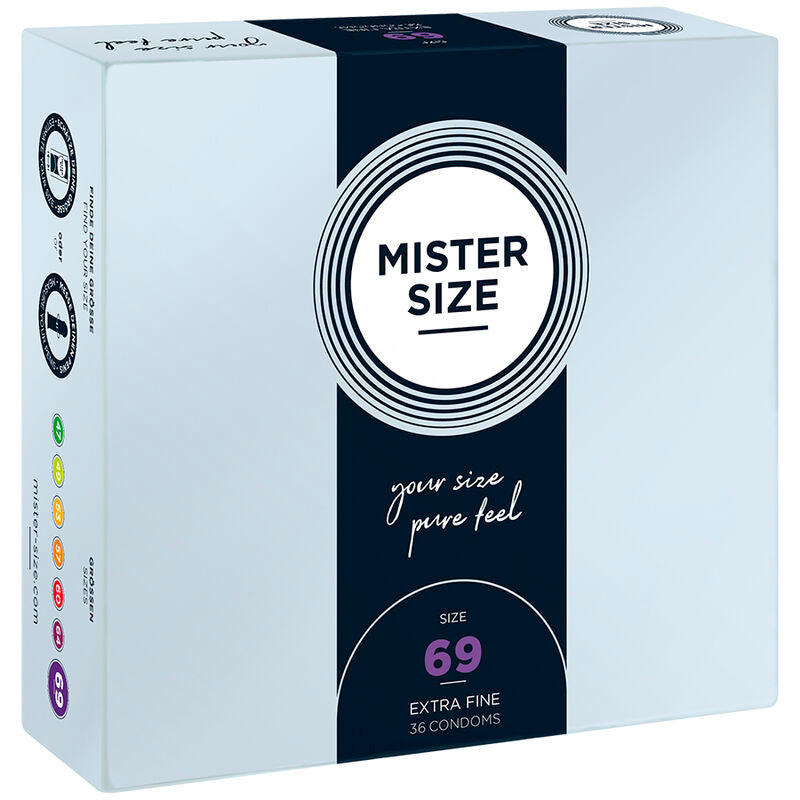 MISTER SIZE - PRÉSERVATIFS TAILLE XXXL 69 MM (36 UNITÉS) MISTER SIZE