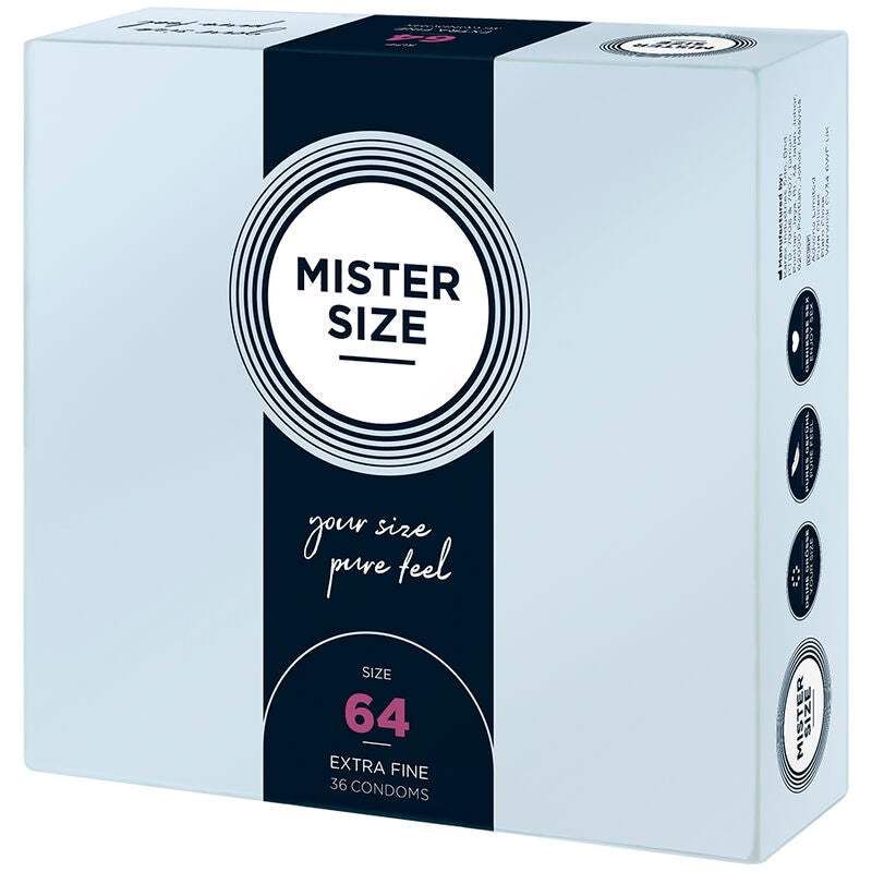 MISTER SIZE - PRÉSERVATIFS TAILLE XXL 64 MM (36 UNITÉS) MISTER SIZE