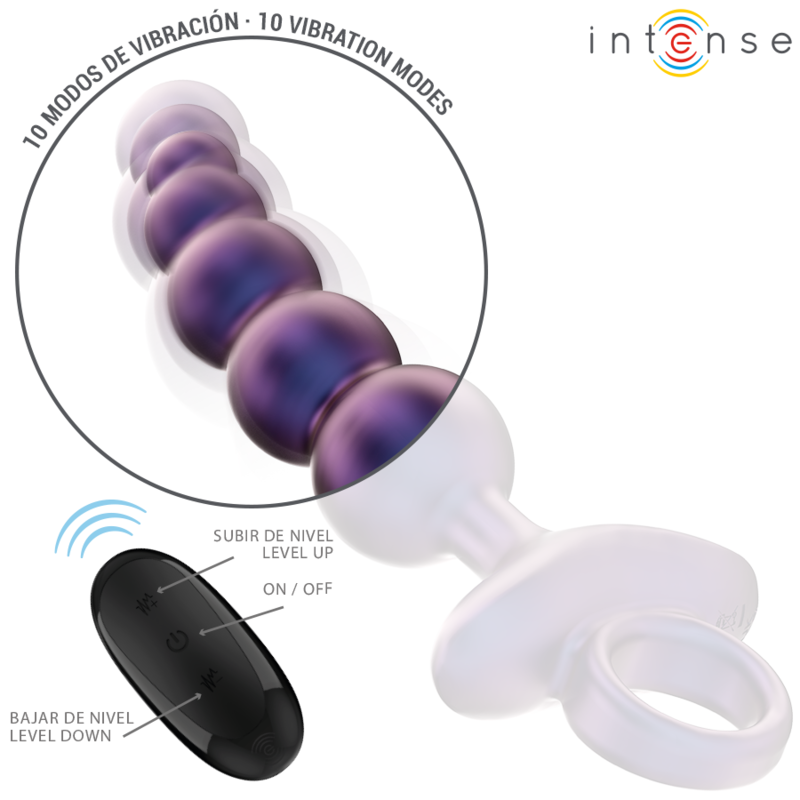 INTENSE - TITO PLUG ANAL VIBRANT MODÈLE 3 TÉLÉCOMMANDE INTENSE ANAL TOYS