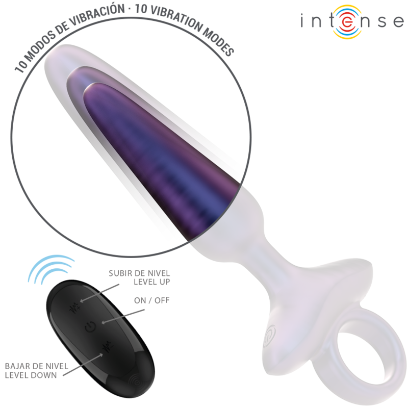 INTENSE - MARLON PLUG ANAL VIBRANT MODÈLE 4 TÉLÉCOMMANDE INTENSE ANAL TOYS
