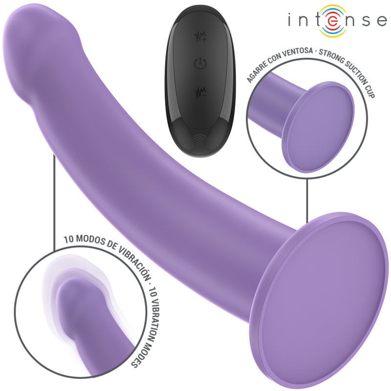 INTENSE - EDDIE VIBRATEUR 17,5 CM 10 VIBRATIONS VIOLET TÉLÉCOMMANDE INTENSE FUN